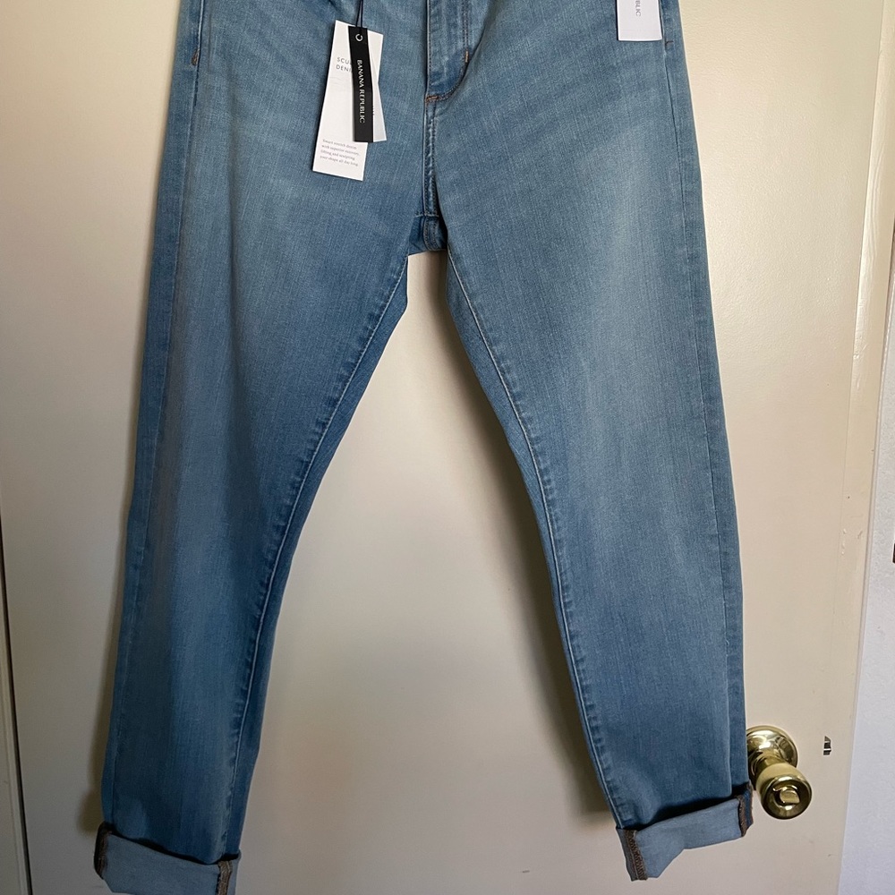Banana Republic Denim Skinny Cuffed Jeans